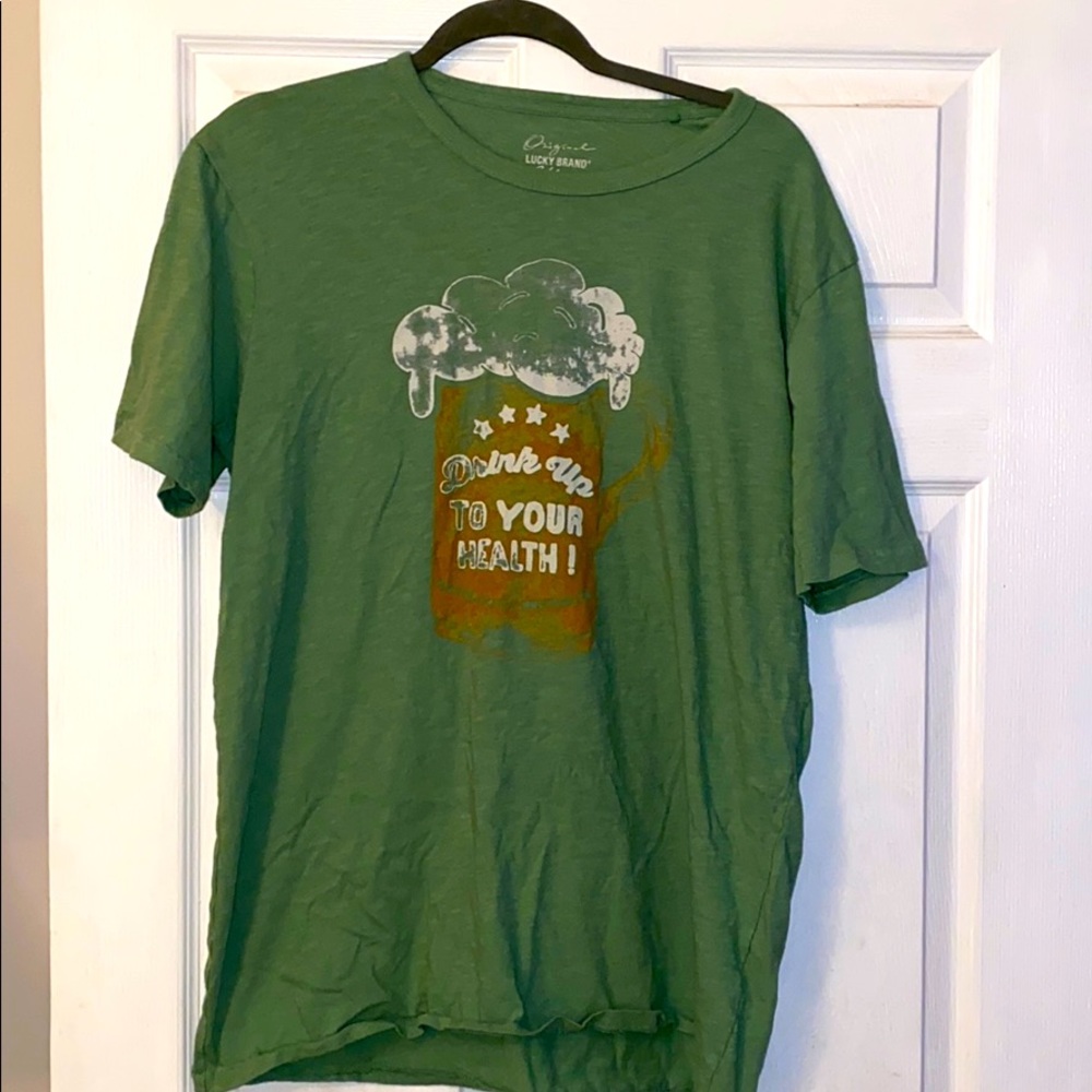 Lucky Brand “ Drink Up to your Heath” T-Shirt